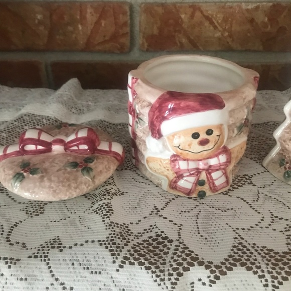 RareVintage Hand Painted Gingerbread Sugar/Creamer - Picture 5 of 13